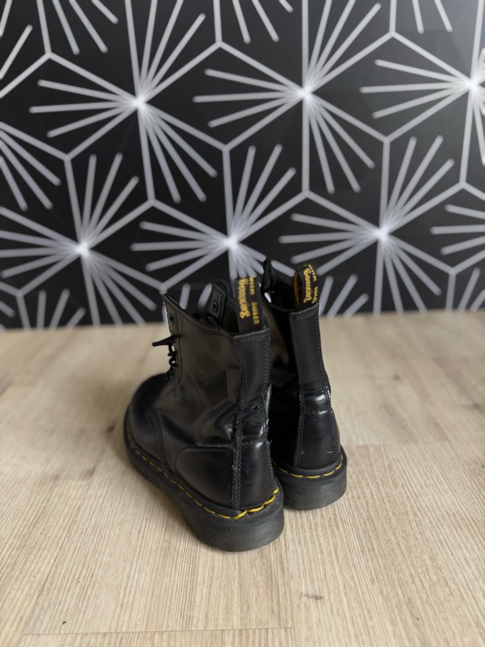 Dr. Martens 1460 BEX Smooth Leather Lace Up Boots - Picture 3 of 9